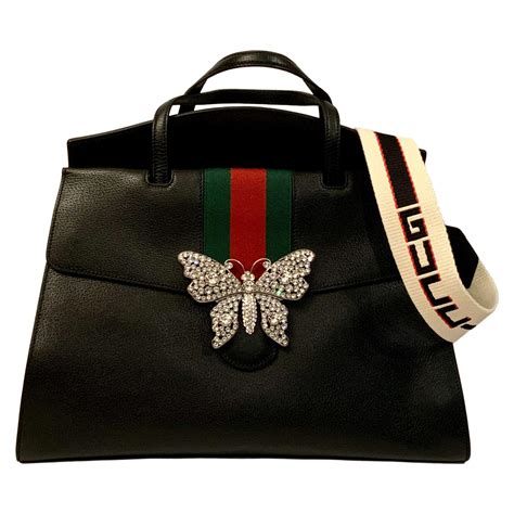 gucci butterlfy|gucci handbag with butterfly.